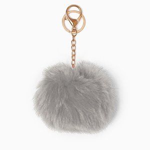 Slate Grey Fur Charm